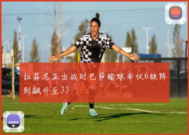 拉菲尼亚出战时巴萨输球率仅6缺阵则飙升至33